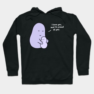 Hug - I Love You (Black) Hoodie